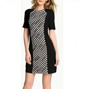 Anthropologie Nanette Lepore Black Merino Midi Dress Size Medium